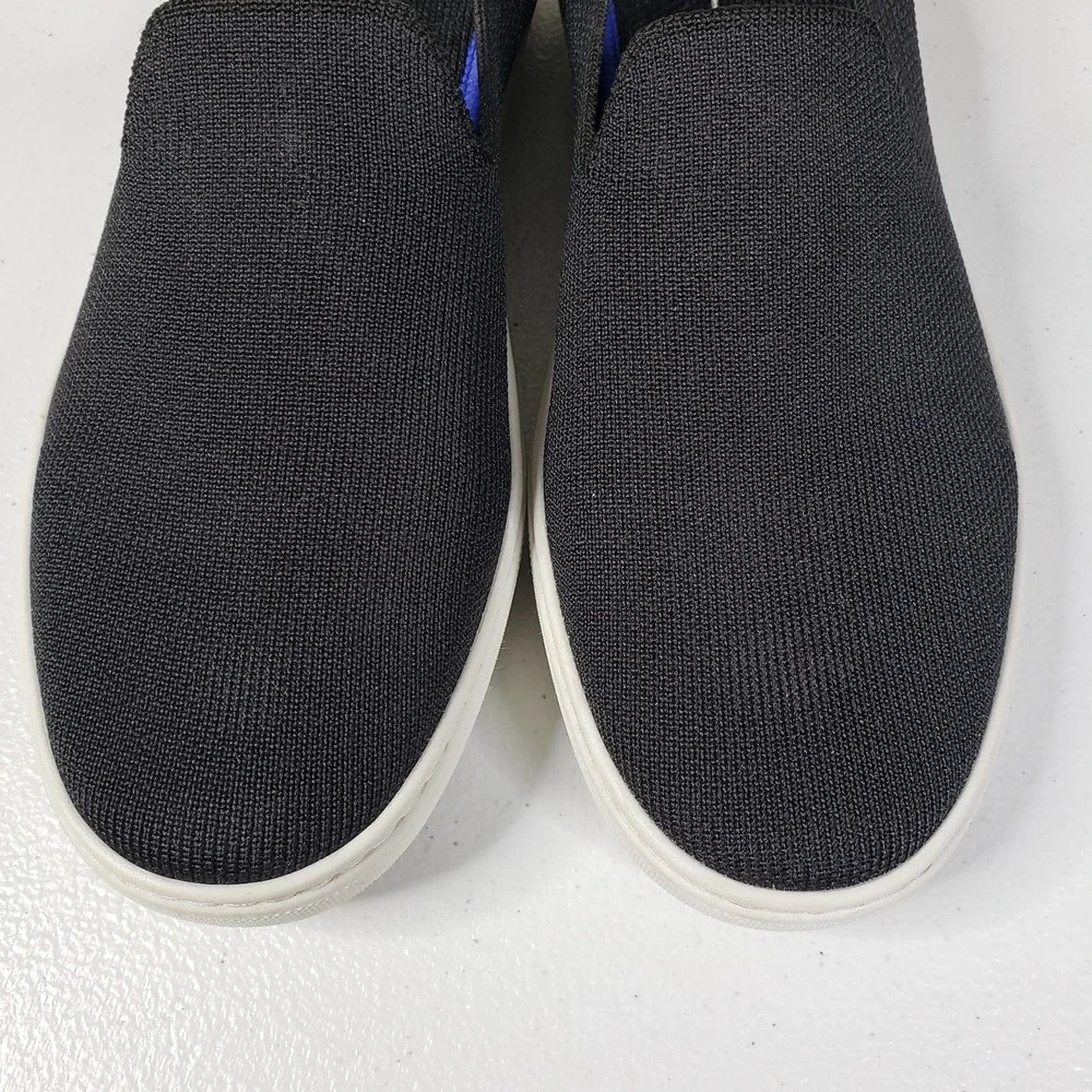 Rothys Shoes Womens 8 Navy Blue Knit Slip On The Original Sneakers Loafers